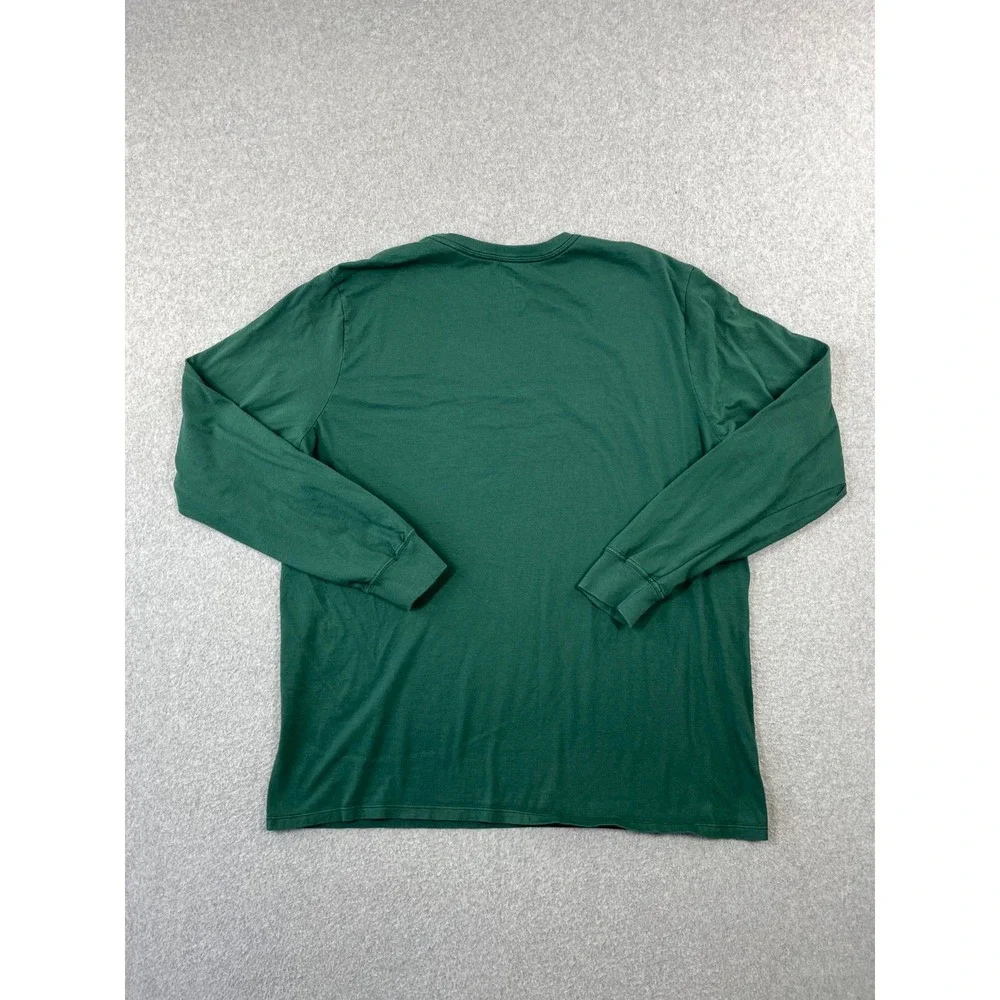 Baylor University Bears Shirt Mens XL Green BU Nike Long Sleeve Athletic Cut